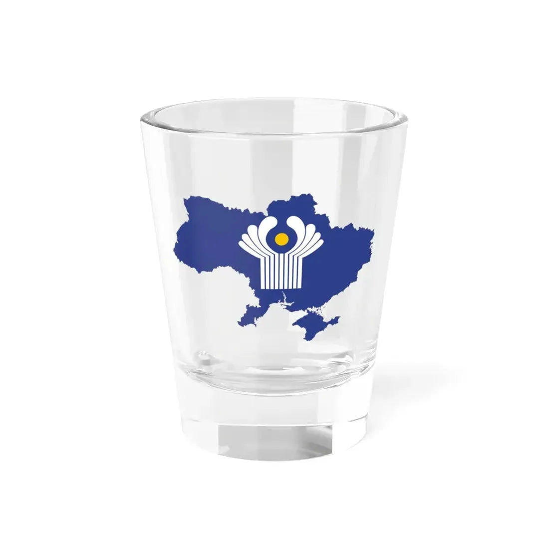 Flag-map of Ukraine CIS de facto (Ukraine) Shot Glass 1.5oz 1.5oz - Go Mug Yourself