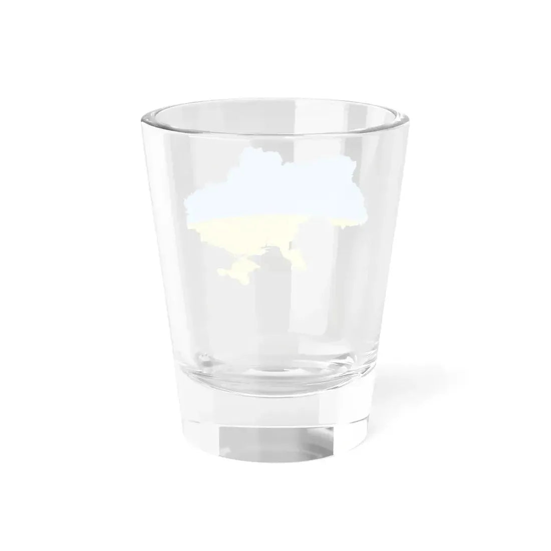 Flag map of Ukraine fair blue (Ukraine) Shot Glass 1.5oz - Go Mug Yourself