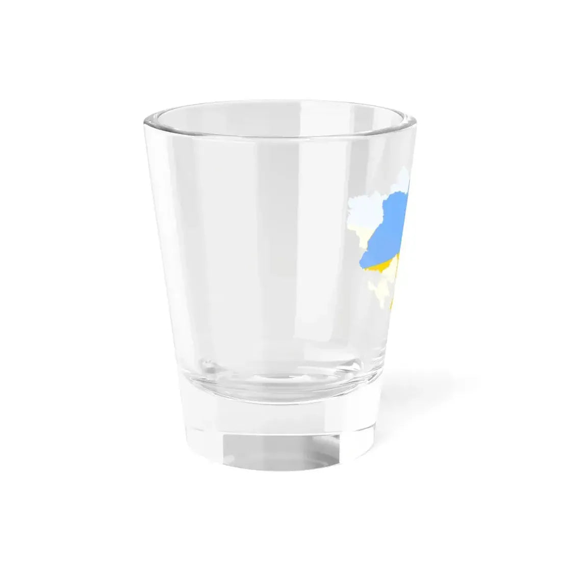 Flag map of Ukraine fair blue (Ukraine) Shot Glass 1.5oz - Go Mug Yourself