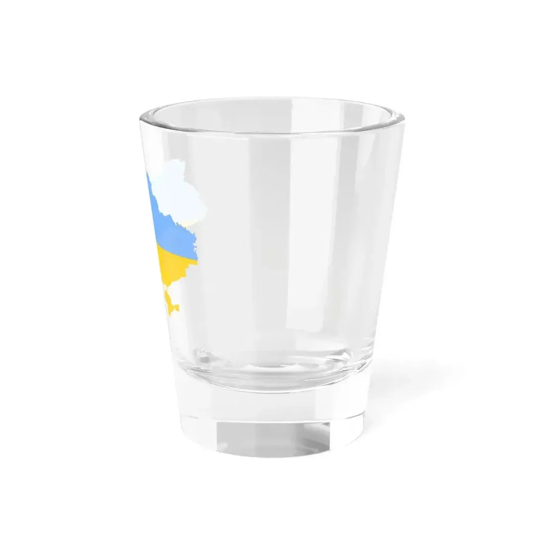 Flag map of Ukraine fair blue (Ukraine) Shot Glass 1.5oz - Go Mug Yourself
