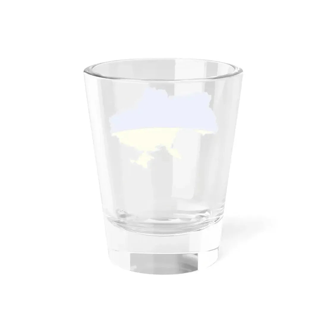 Flag map of Ukraine (Ukraine) Shot Glass 1.5oz - Go Mug Yourself