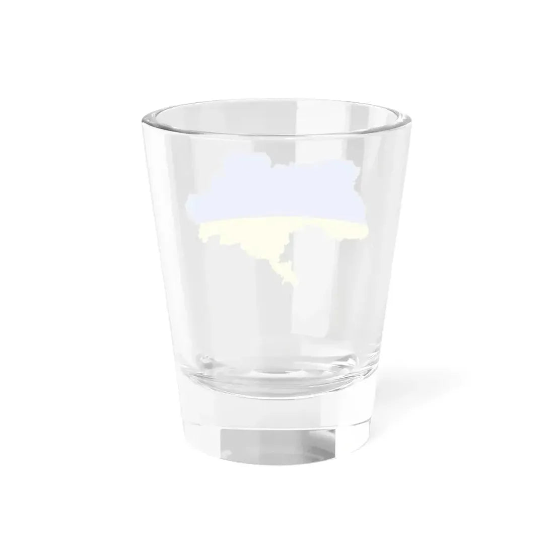 Flag map of Ukraine with Russian-occupied territories omitted (Ukraine) Shot Glass 1.5oz - Go Mug Yourself