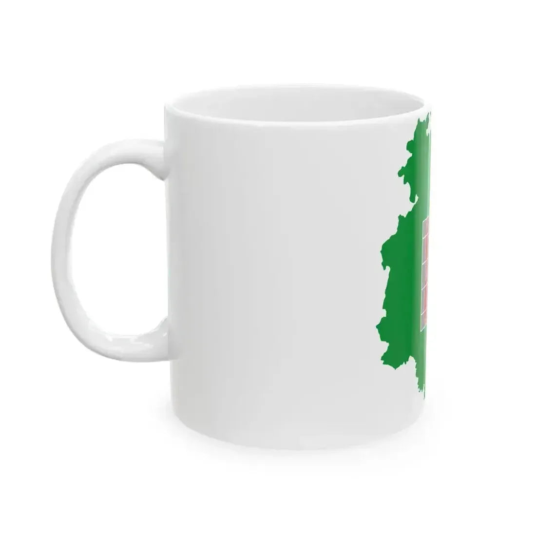 Flag map of Umbria (Italy) White Coffee Mug - Go Mug Yourself