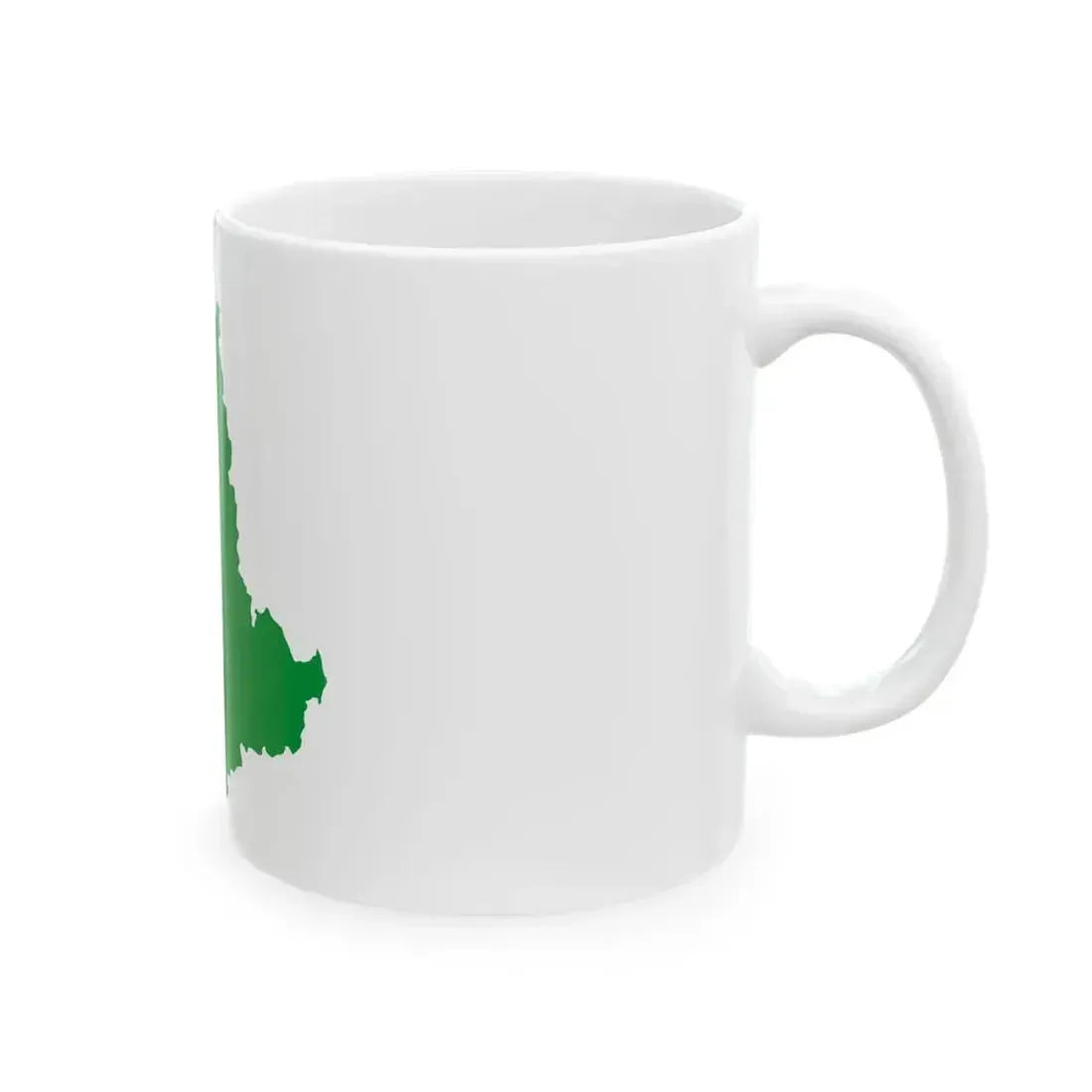 Flag map of Umbria (Italy) White Coffee Mug - Go Mug Yourself