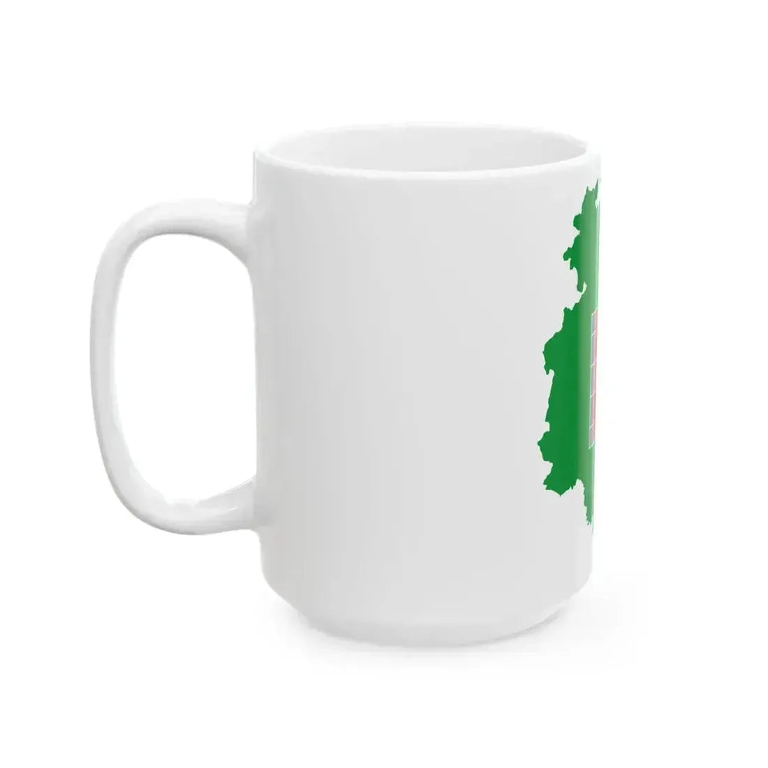 Flag map of Umbria (Italy) White Coffee Mug - Go Mug Yourself