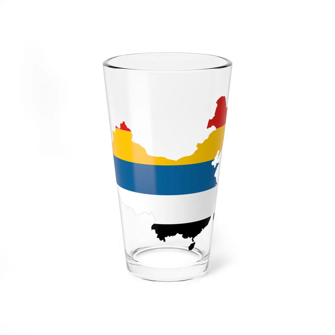 Flag map of Unified China Beiyang Government (China) Pint Glass 16oz 16oz - Go Mug Yourself