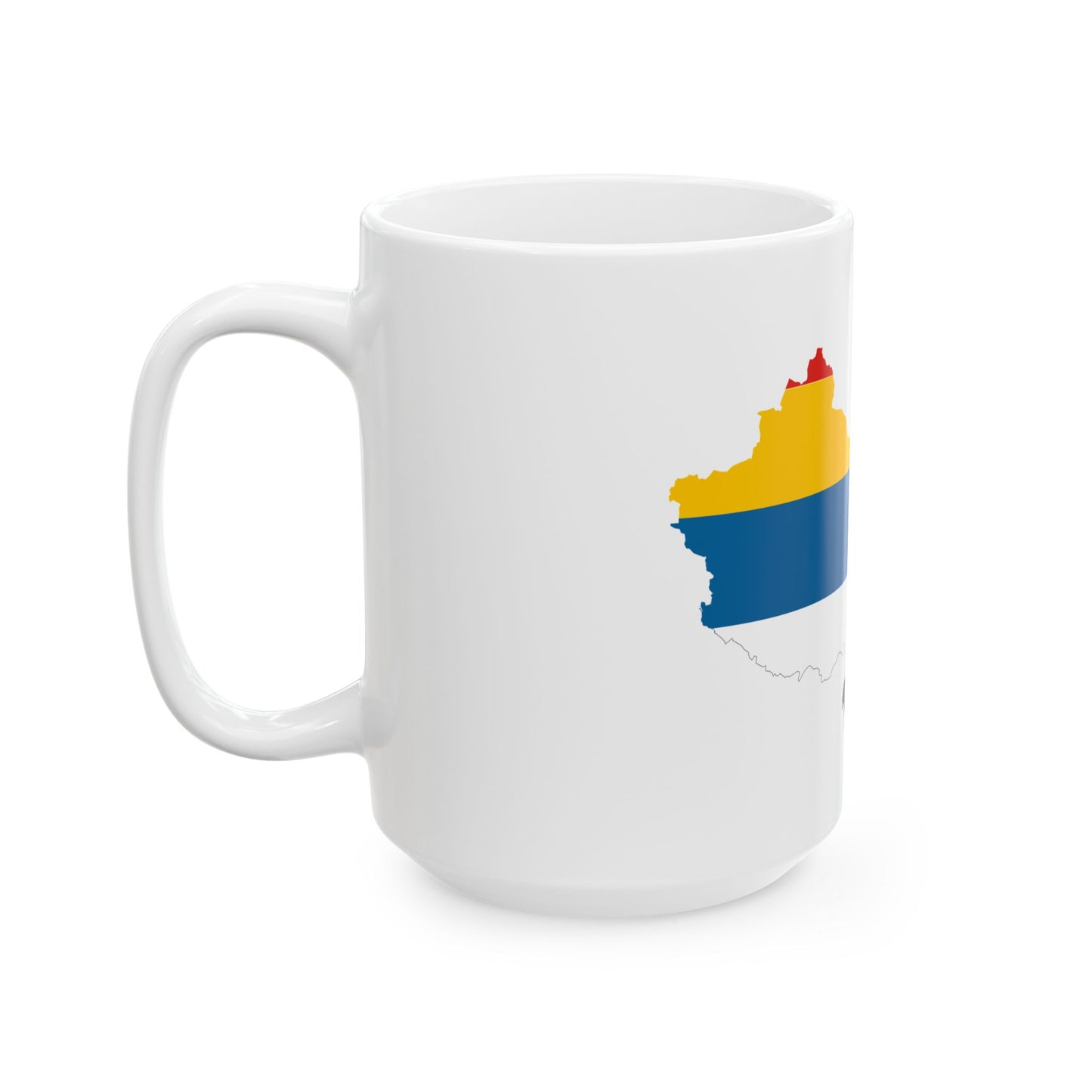 Flag map of Unified China Beiyang Government (China) White Coffee Mug-Go Mug Yourself