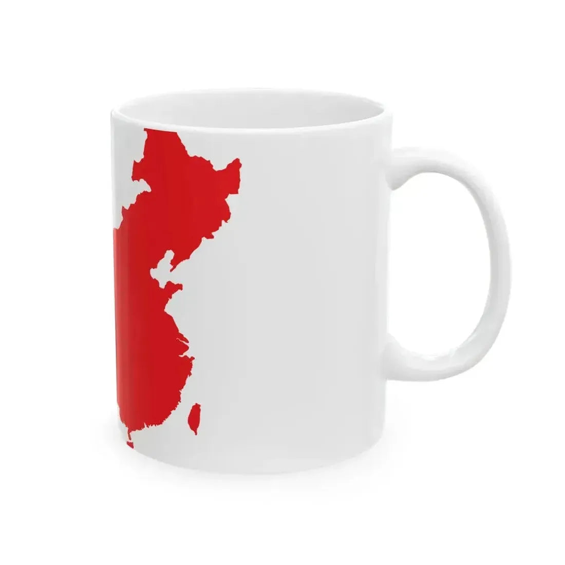 Flag map of Unified China Peoples Republic of China (China) White Coffee Mug - Go Mug Yourself