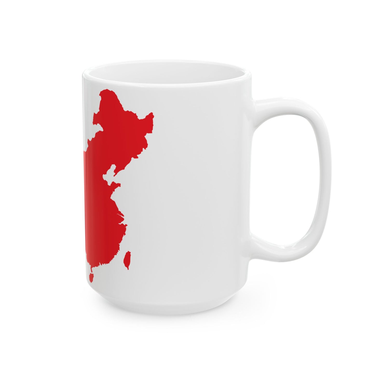 Flag map of Unified China Peoples Republic of China (China) White Coffee Mug-Go Mug Yourself