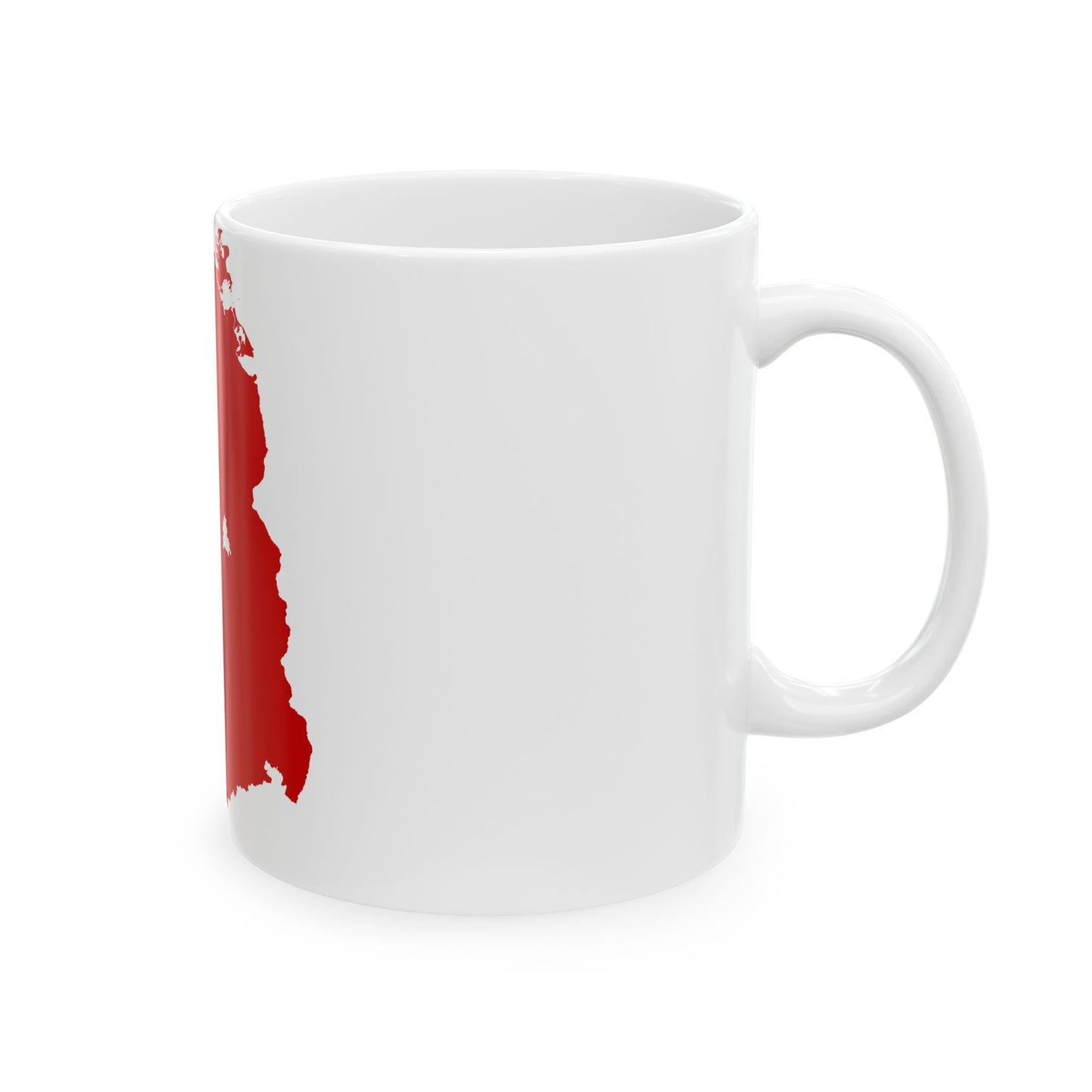Flag map of USSR-East Germany (Germany) White Coffee Mug-Go Mug Yourself