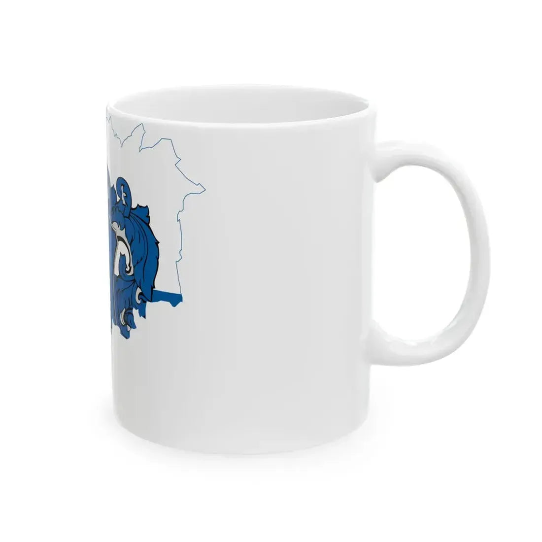 Flag-map of Vas County (Hungary) White Coffee Mug - Go Mug Yourself