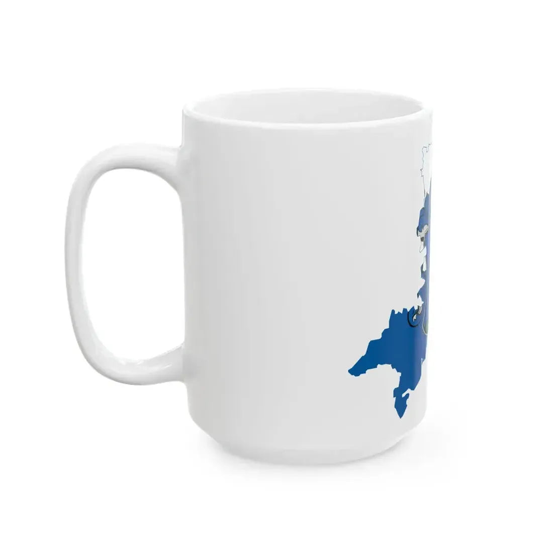 Flag-map of Vas County (Hungary) White Coffee Mug - Go Mug Yourself