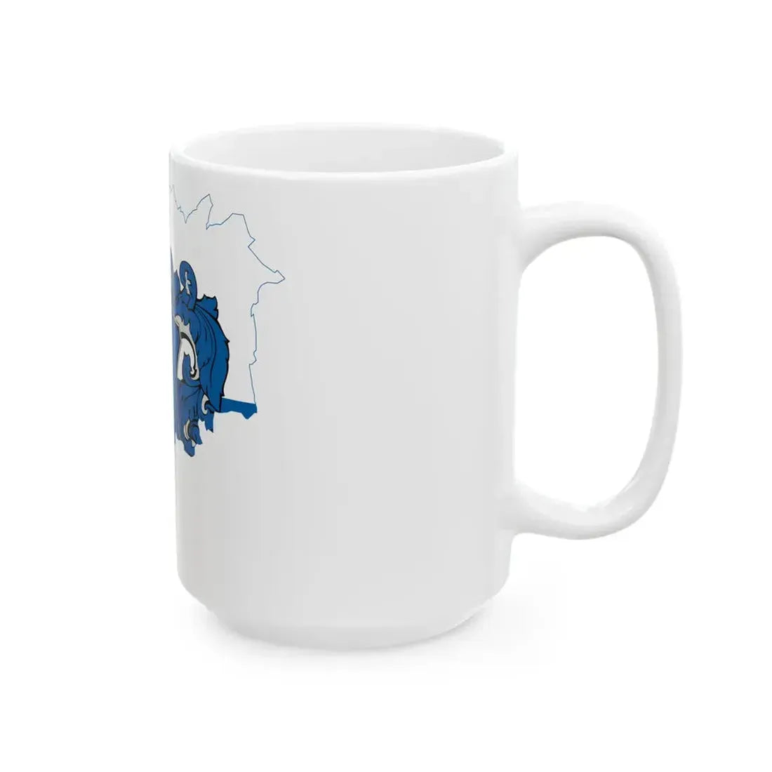 Flag-map of Vas County (Hungary) White Coffee Mug - Go Mug Yourself