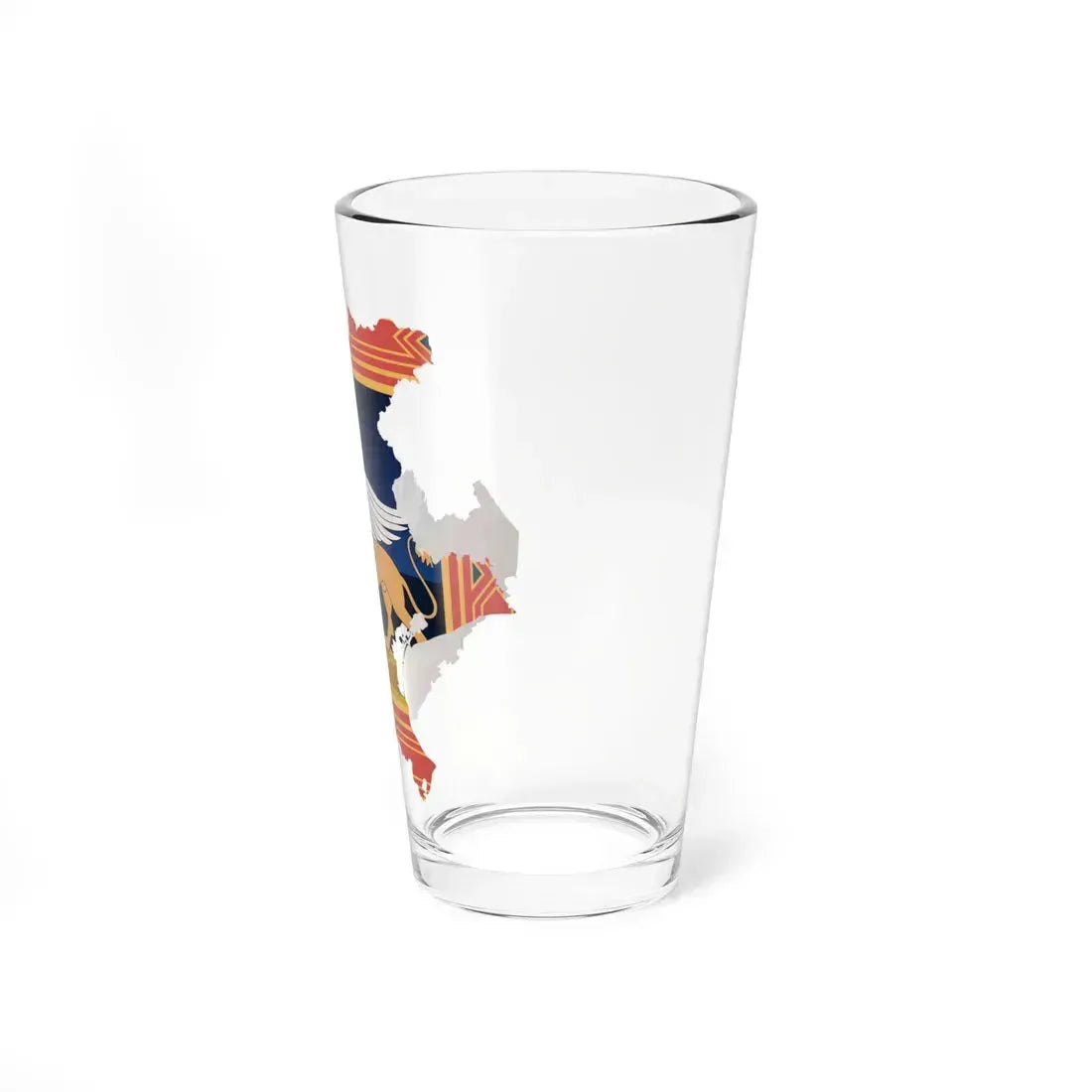 Flag map of Veneto (Italy) Pint Glass 16oz - Go Mug Yourself