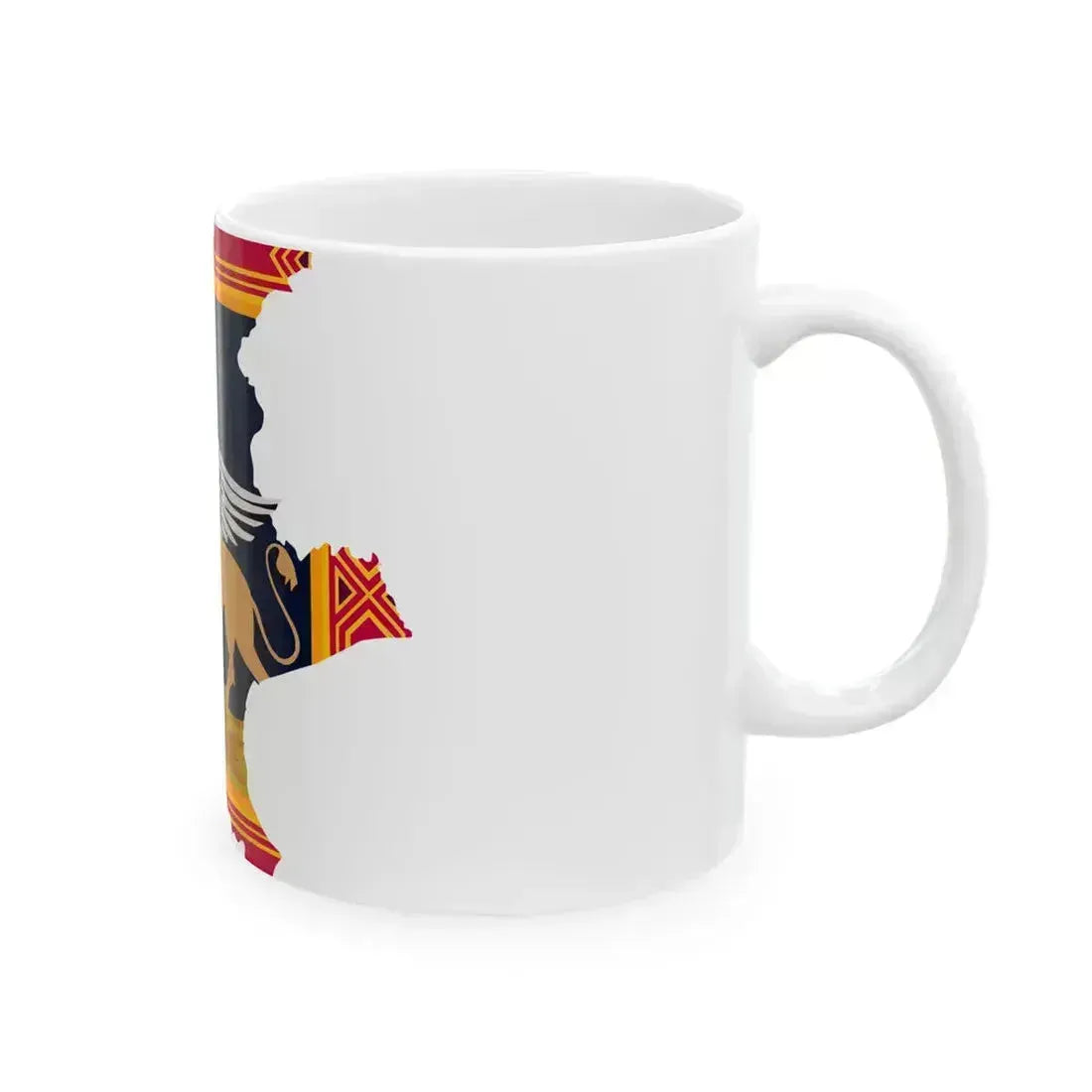 Flag-map of Veneto (Italy) White Coffee Mug - Go Mug Yourself