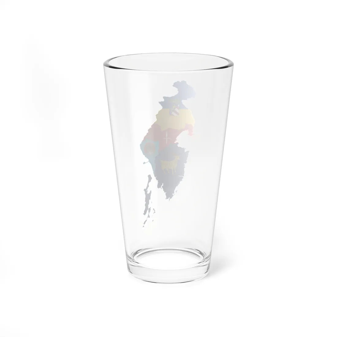 Flag map of Venezia Giulia (Italy) Pint Glass 16oz - Go Mug Yourself