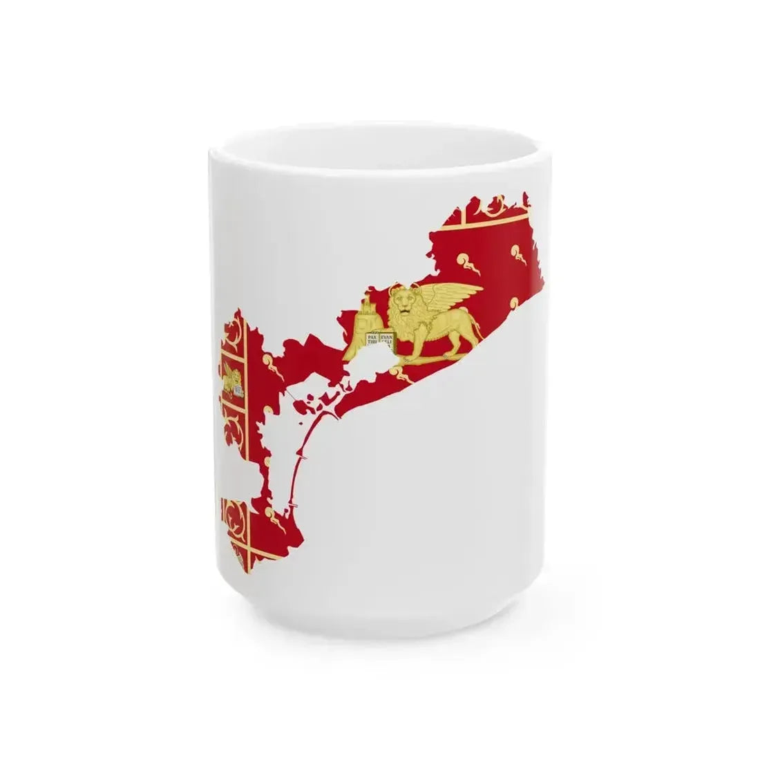 Flag map of Venice (Italy) White Coffee Mug 15oz - Go Mug Yourself