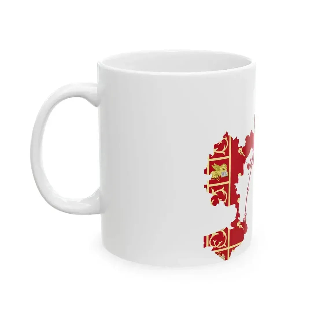 Flag map of Venice (Italy) White Coffee Mug - Go Mug Yourself