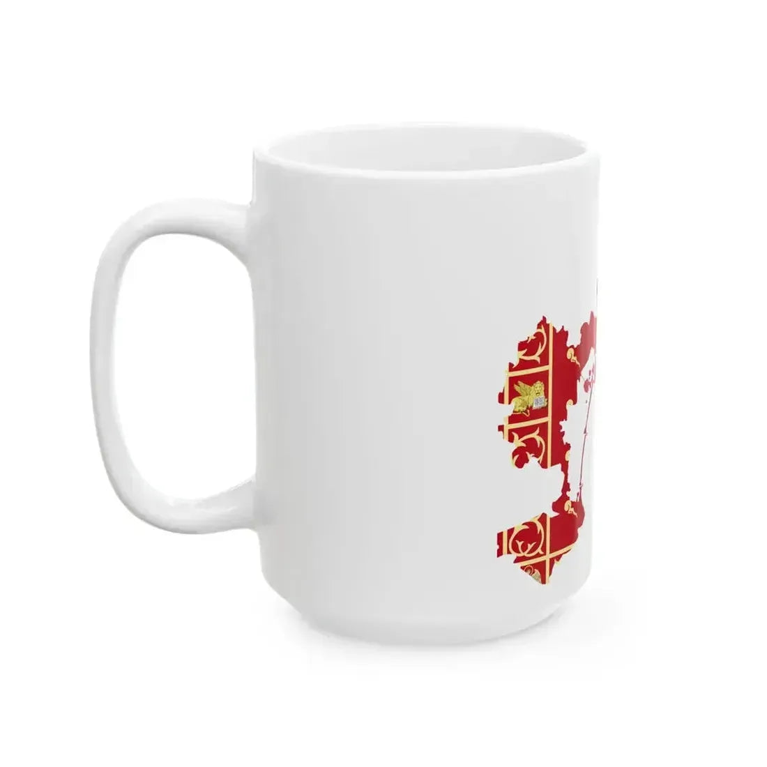 Flag map of Venice (Italy) White Coffee Mug - Go Mug Yourself