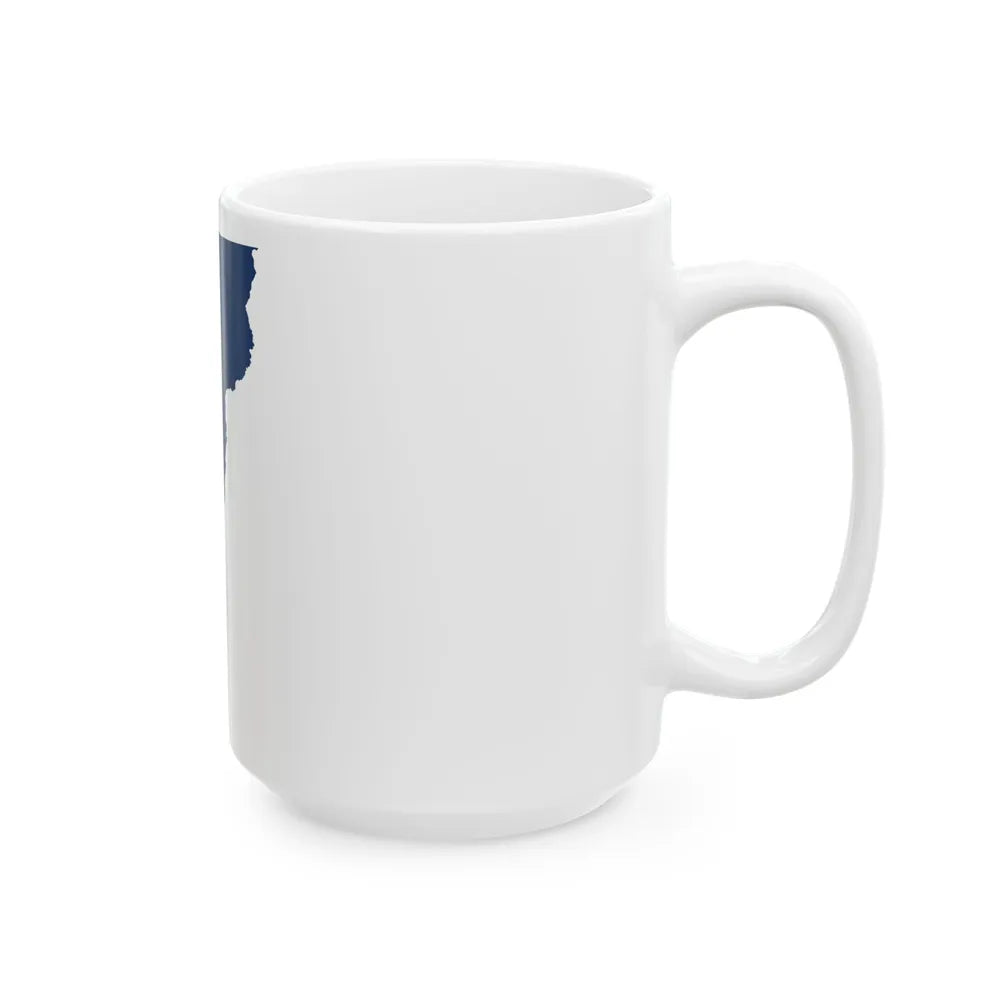 Flag-map of Vermont (United States) White Coffee Mug - Go Mug Yourself