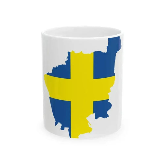 Flag map of Verona (Italy) White Coffee Mug 11oz - Go Mug Yourself