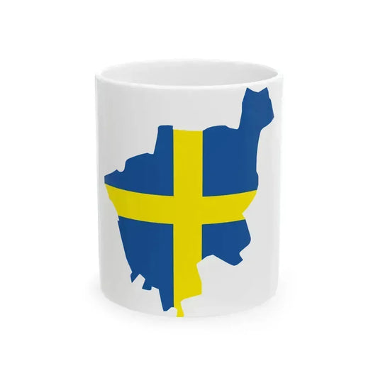 Flag-map of Verona (Italy) White Coffee Mug 11oz - Go Mug Yourself
