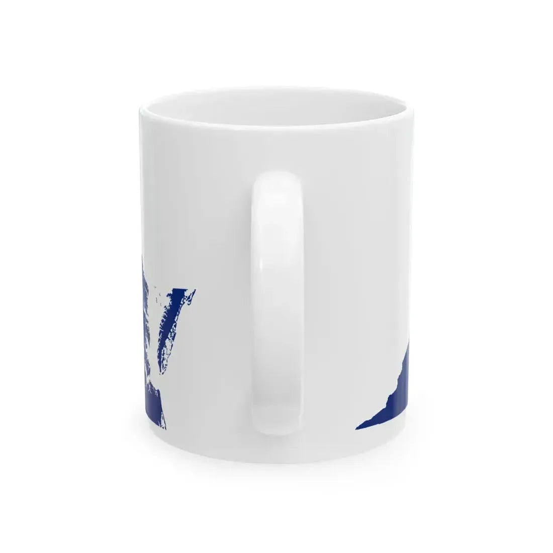 Flag-map of Virginia (United States) White Coffee Mug - Go Mug Yourself