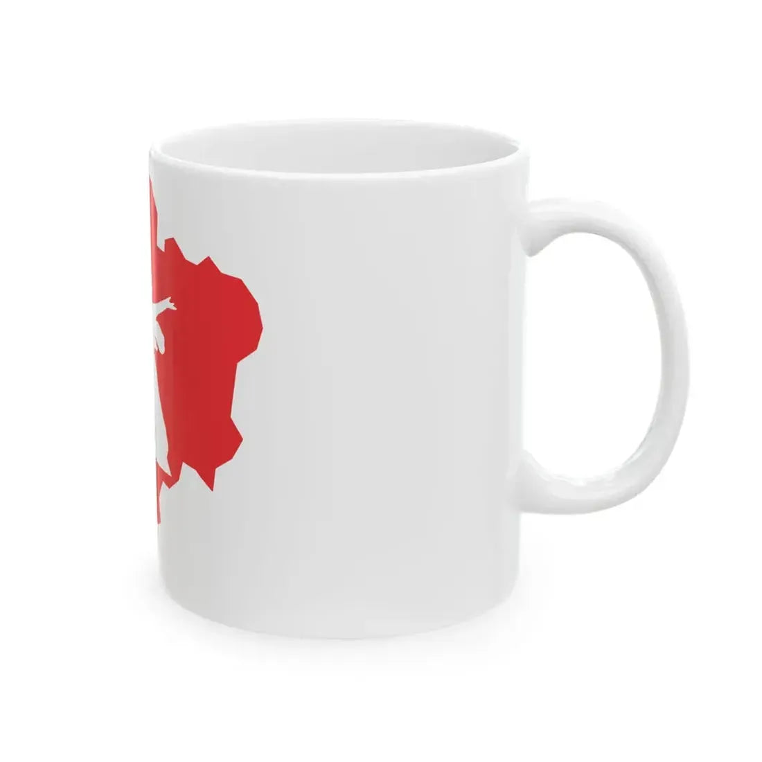 Flag-map of Volgograd Oblast (Russia) White Coffee Mug - Go Mug Yourself
