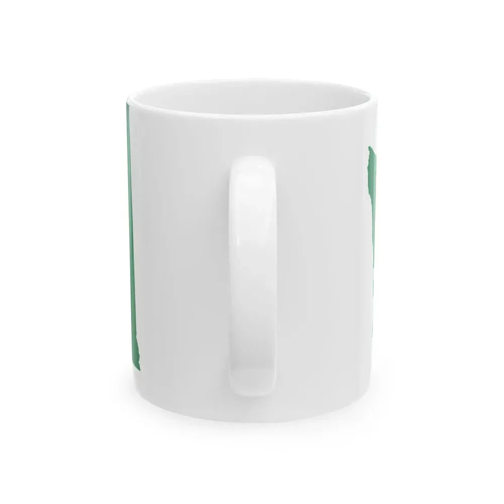 Flag map of Washington (United States) White Coffee Mug - Go Mug Yourself