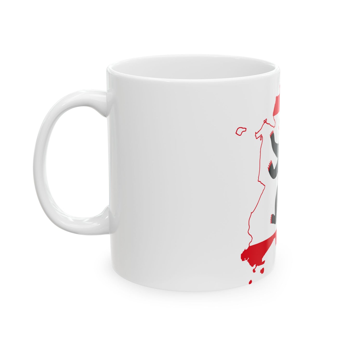 Flag map of West Berlin 1949-1990 (Germany) White Coffee Mug-Go Mug Yourself