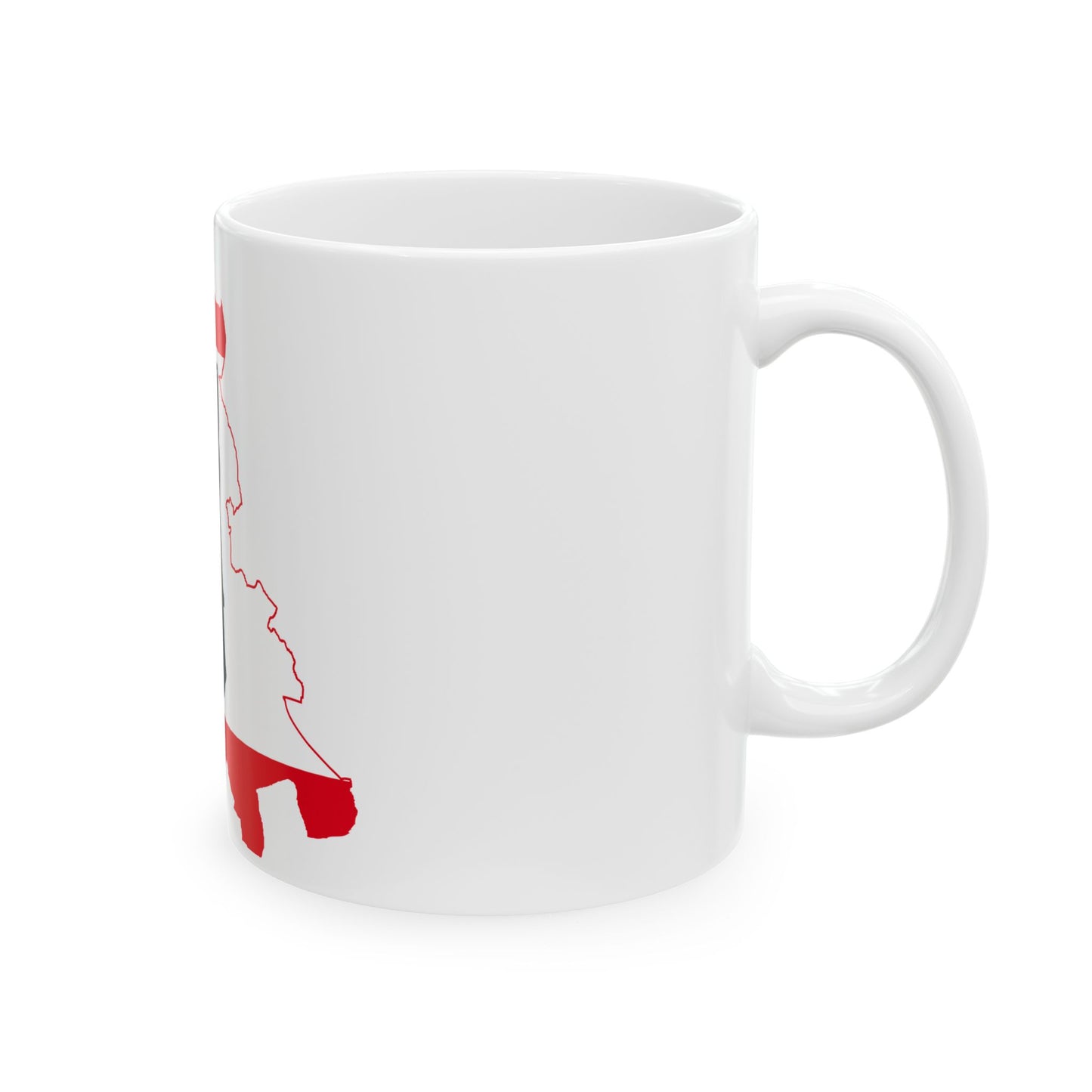 Flag map of West Berlin 1949-1990 (Germany) White Coffee Mug-Go Mug Yourself