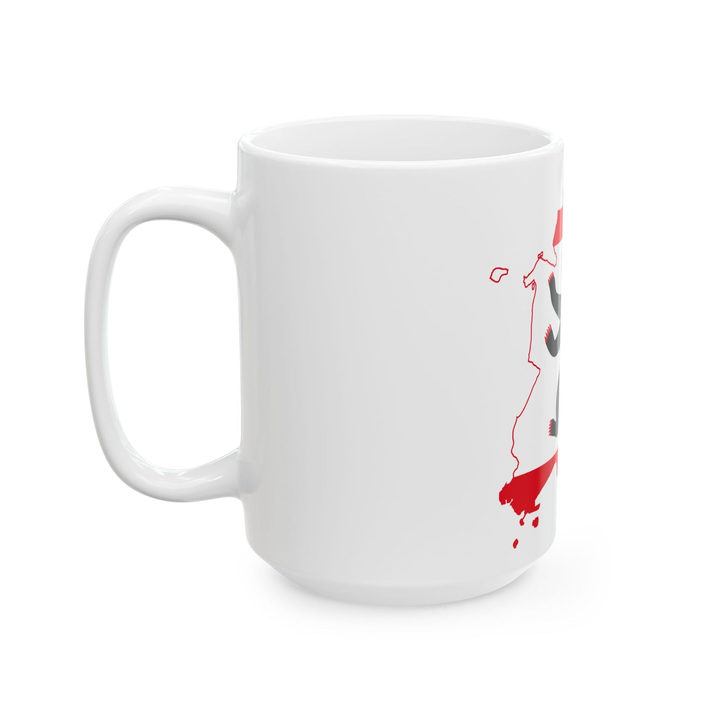 Flag map of West Berlin 1949-1990 (Germany) White Coffee Mug-Go Mug Yourself