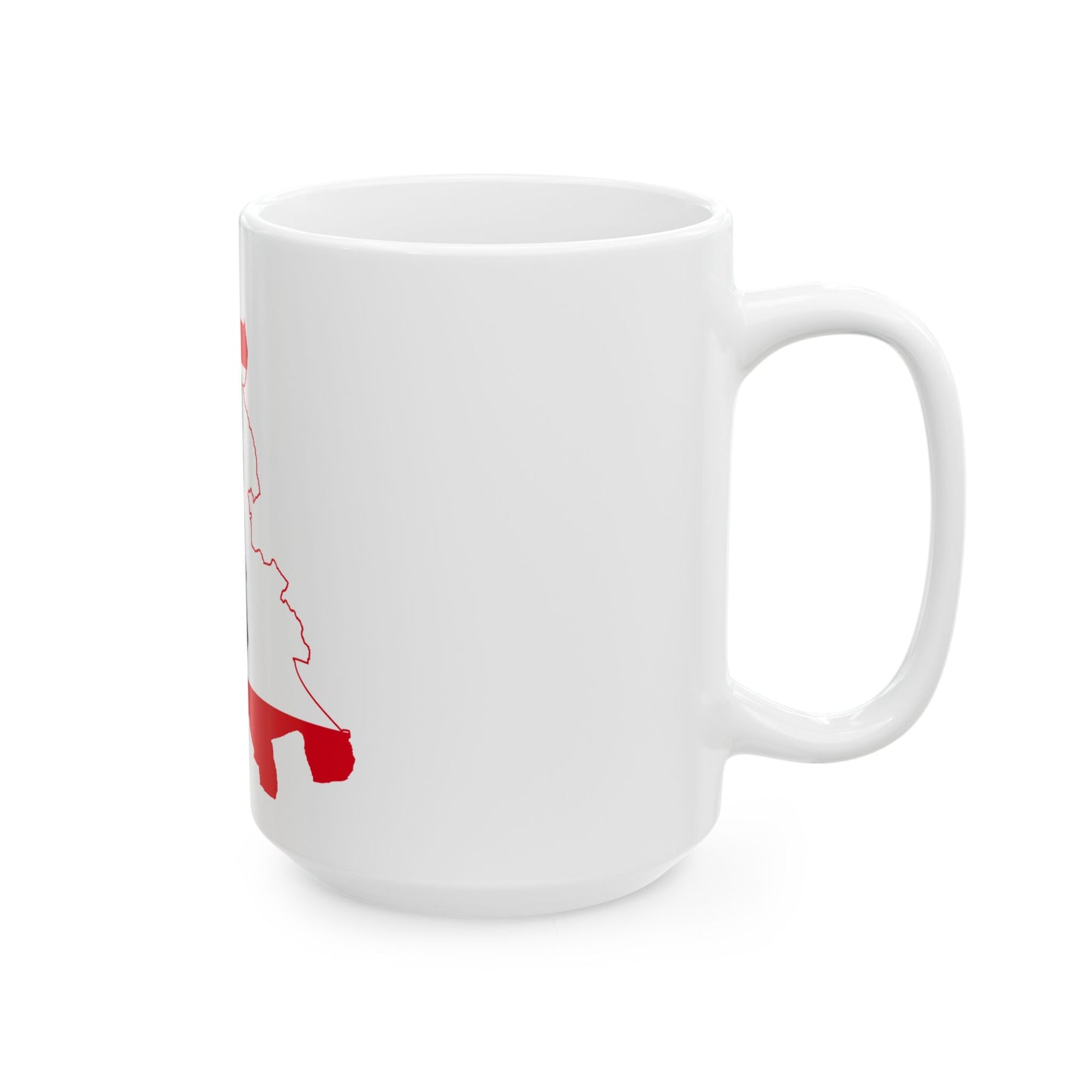 Flag map of West Berlin 1949-1990 (Germany) White Coffee Mug-Go Mug Yourself