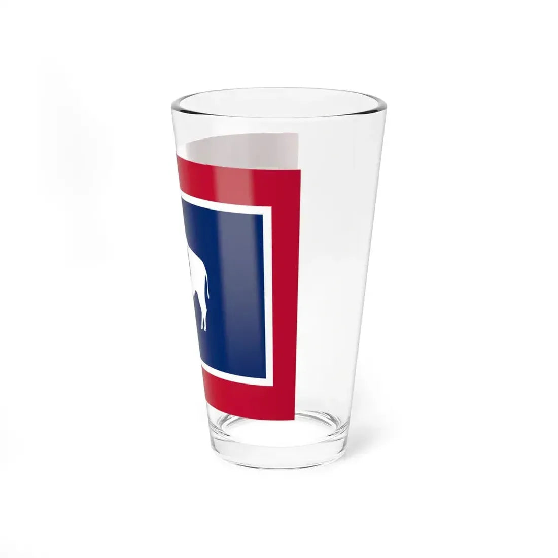 Flag-map of Wyoming (United States) Pint Glass 16oz - Go Mug Yourself