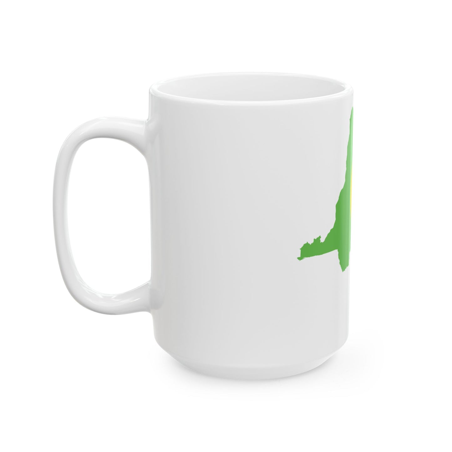 Flag map of Zaire 1971-1997 (Congo) White Coffee Mug-Go Mug Yourself