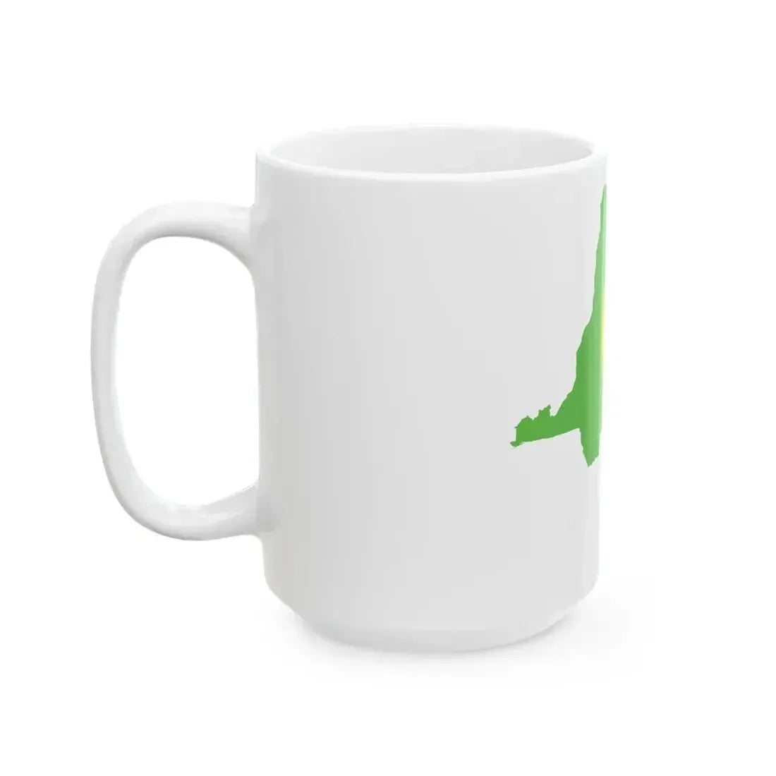 Flag map of Zaire 1971-1997 (Congo) White Coffee Mug - Go Mug Yourself