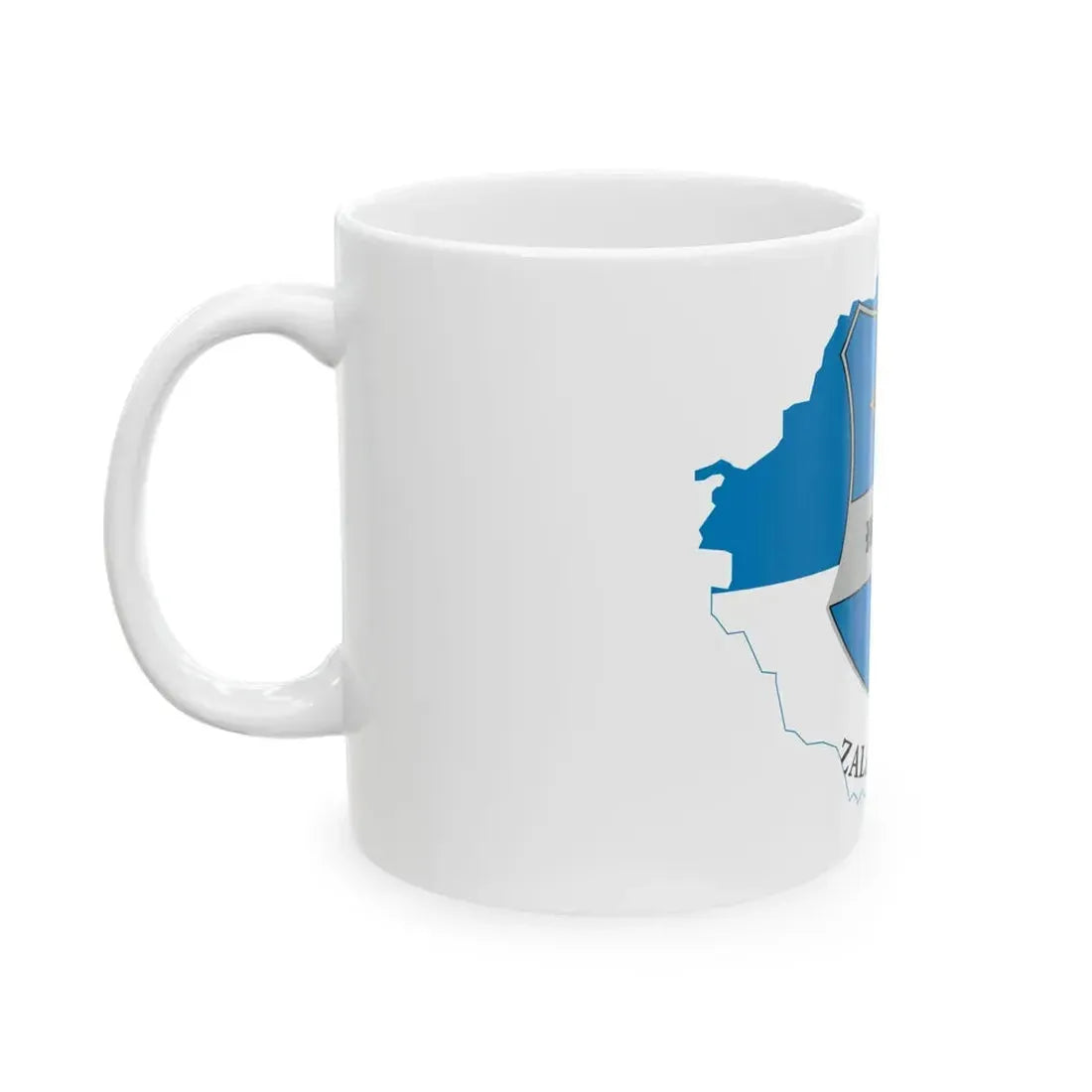 Flag-map of Zala County (Hungary) White Coffee Mug - Go Mug Yourself
