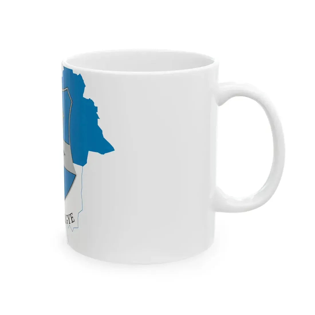 Flag-map of Zala County (Hungary) White Coffee Mug - Go Mug Yourself