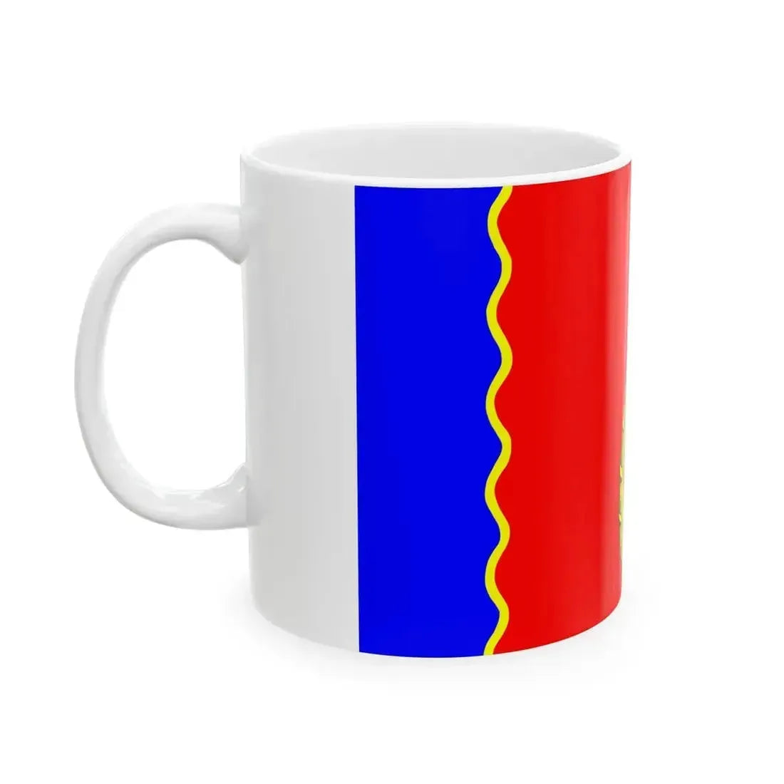 Flag Murino Leningrad oblast (Russia) White Coffee Mug - Go Mug Yourself