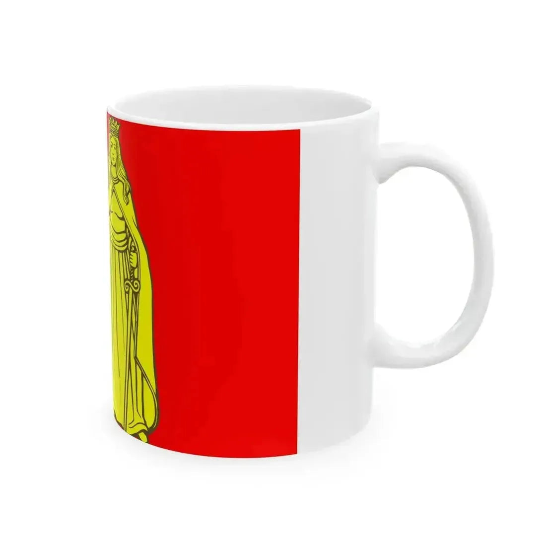 Flag Murino Leningrad oblast (Russia) White Coffee Mug - Go Mug Yourself