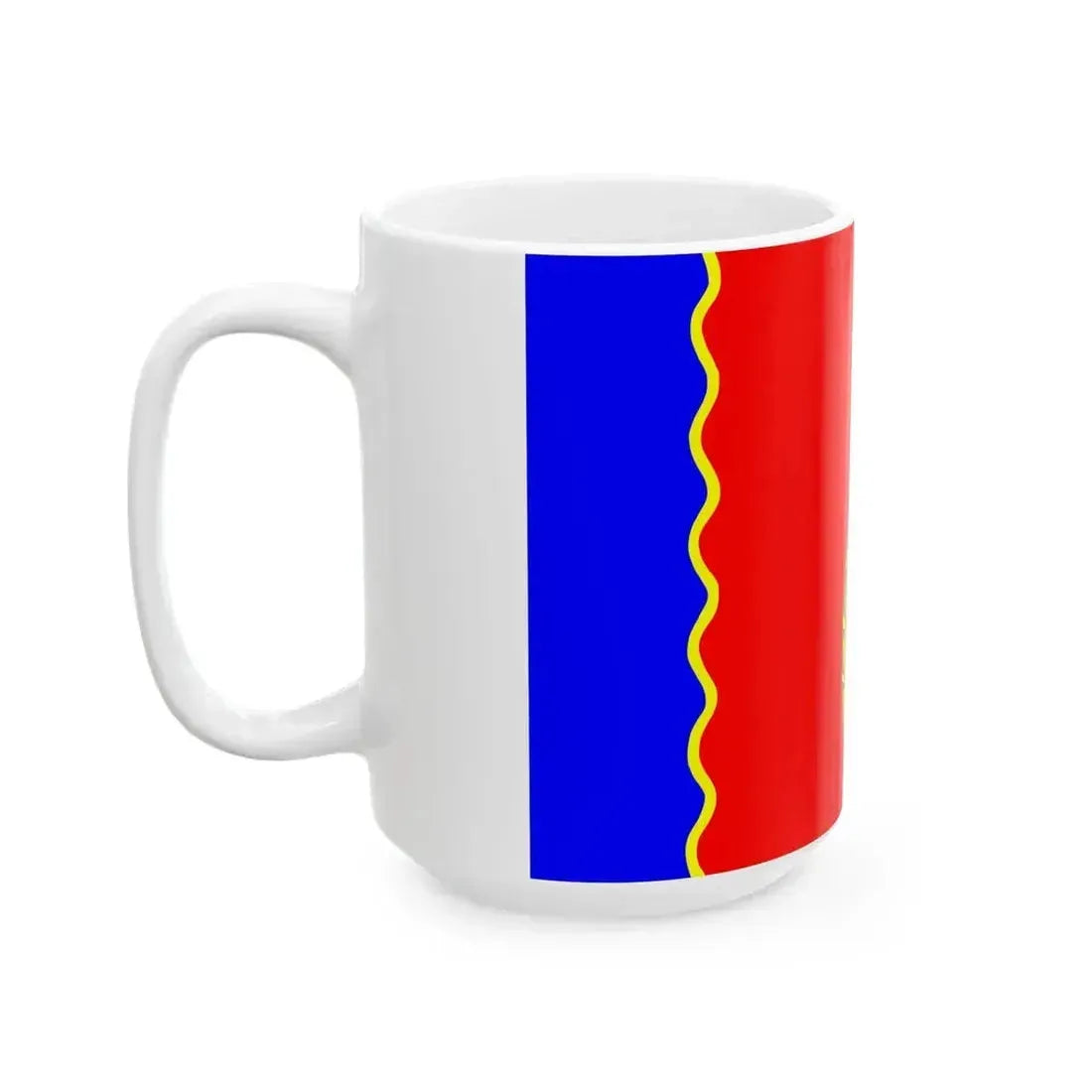 Flag Murino Leningrad oblast (Russia) White Coffee Mug - Go Mug Yourself