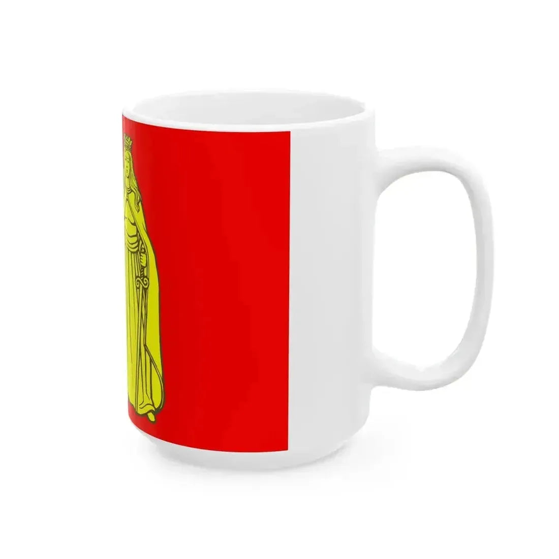 Flag Murino Leningrad oblast (Russia) White Coffee Mug - Go Mug Yourself