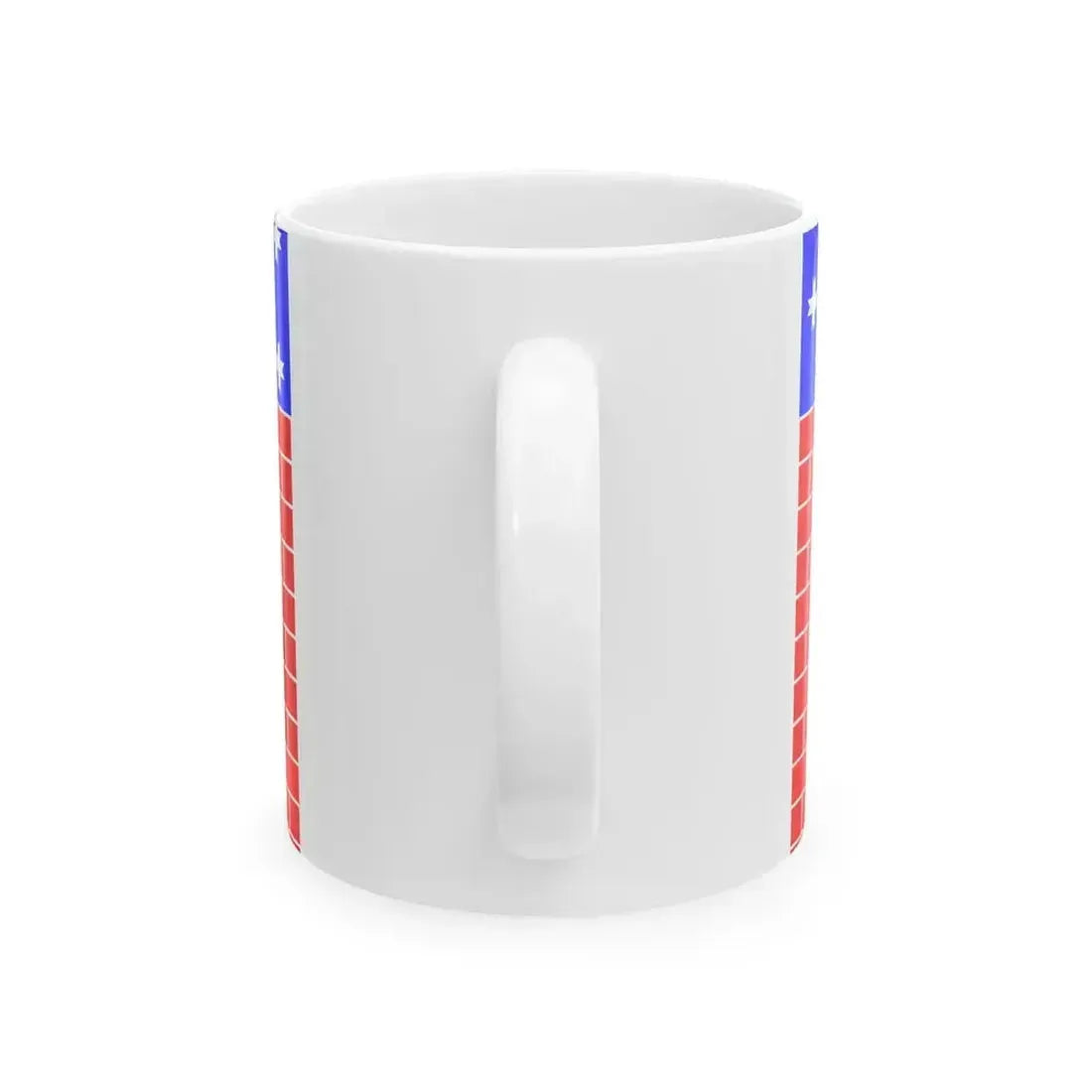 Flag Novoe Deviatkino Leningrad oblast (Russia) White Coffee Mug - Go Mug Yourself