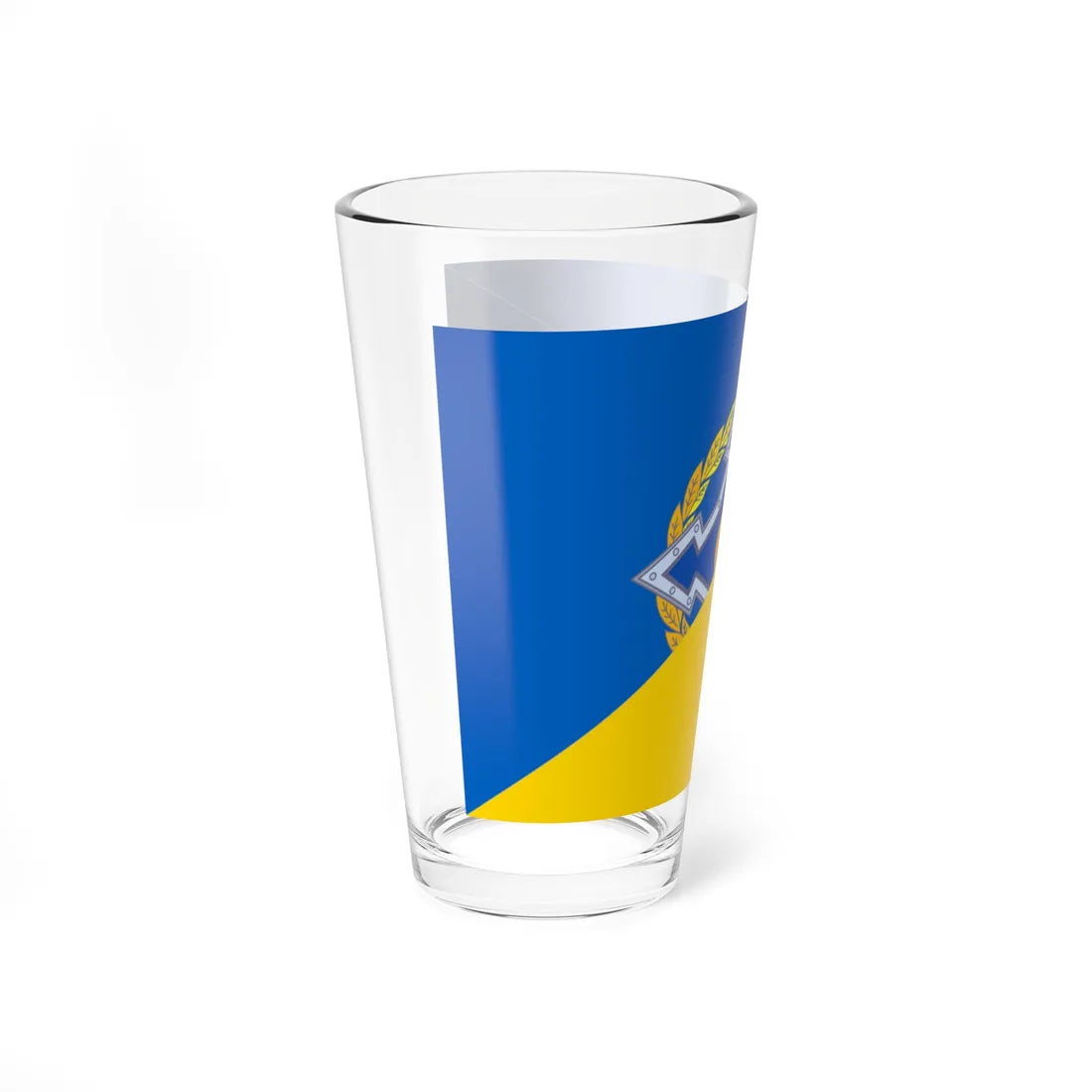 Flag ODKB and Ukraine (Ukraine) Pint Glass 16oz - Go Mug Yourself