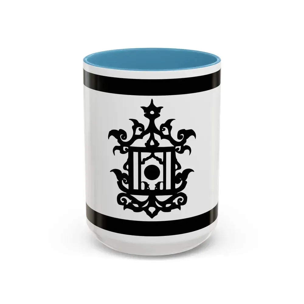 Flag of 18th Century Flag of Sulu Malaysia - Accent Coffee Mug 15oz Light Blue - Go Mug Yourself