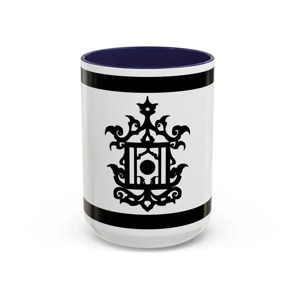 Flag of 18th Century Flag of Sulu Malaysia - Accent Coffee Mug 15oz Navy - Go Mug Yourself