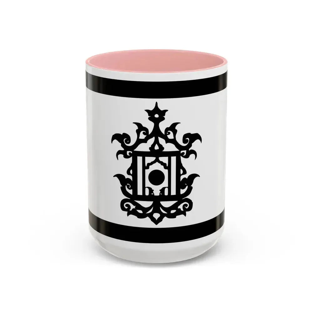 Flag of 18th Century Flag of Sulu Malaysia - Accent Coffee Mug 15oz Pink - Go Mug Yourself