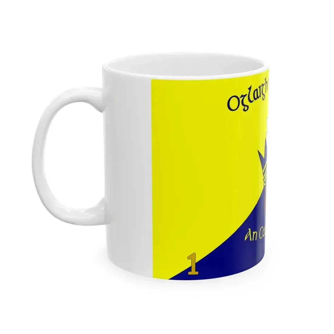 Flag of 1st Brigade Ireland (Ireland) White Coffee Mug - Go Mug Yourself
