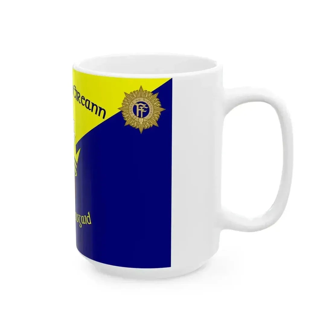 Flag of 1st Brigade Ireland (Ireland) White Coffee Mug - Go Mug Yourself