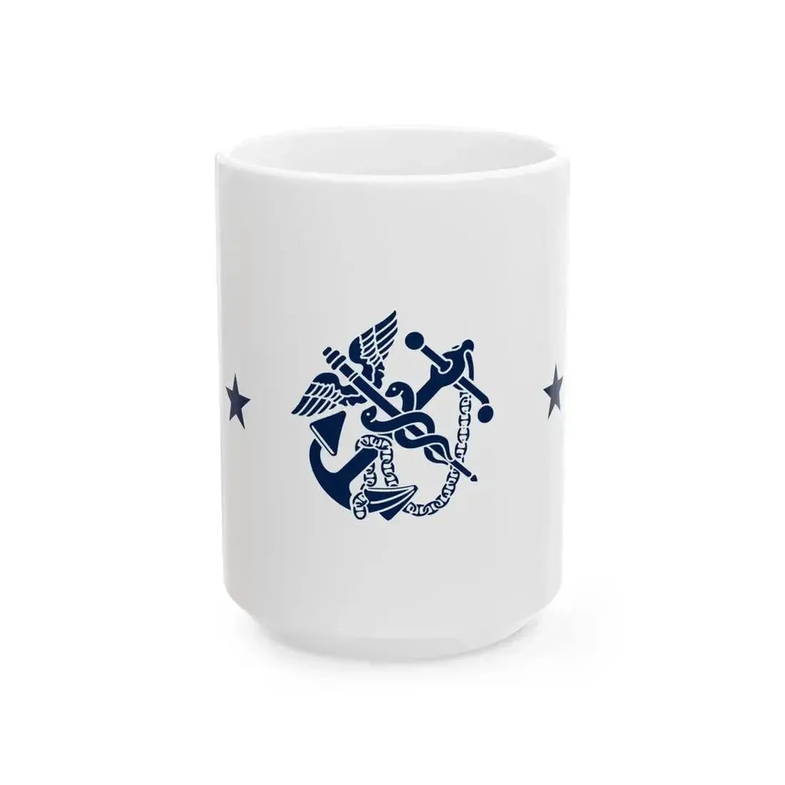 Flag of a 2-Star Assistant Surgeon General (United States) White Coffee Mug 15oz - Go Mug Yourself